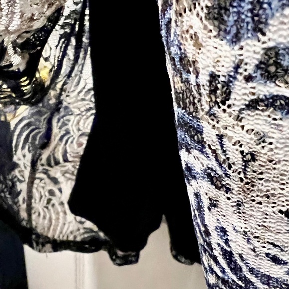 Perceptions Navy & White Floral Maxi Dress, NWOT - Picture 4 of 4